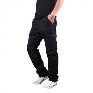 Men's Extra-<b>Thickness</b> 100% Cotton Worsted Sweatpants Casual Sports Cargo Pants Mid Waist Winter Plain Dyed Trousers 2026 - Product Image 3