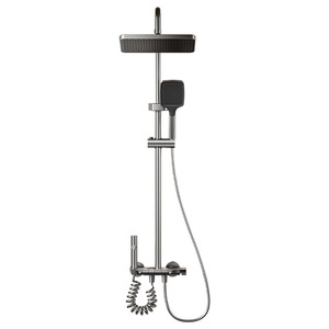 Aluminum Alloy Shower Head Set 193mm Wide Shelf Rain Shower With Storage For Bath Products - Product Image 2