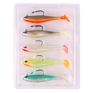 Nouvelle leurre souple queue en T, crankbait, tête plombée, hameçon simple, appât artificiel coulant toutes profondeurs, <span class=keywords><strong>nageur</strong></span> réaliste, leurre de pêche. - Product Image 5