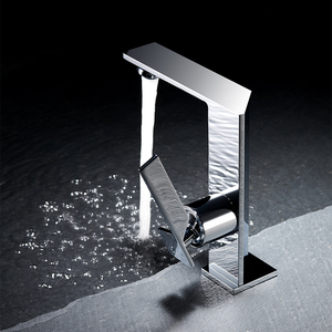 Grifo de lavabo con acabado cromado, diseño moderno de lujo para Hotel - Product Image 4