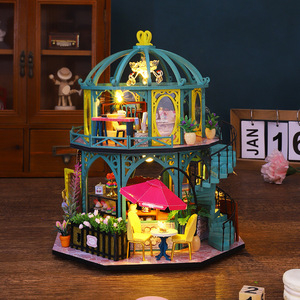 Kit de Modélisme <span class=keywords><strong>en</strong></span> Bois DIY Maison de Poupée - Maison d'Art Yu Jian Nuannuan parmi les Fleurs pour les 14 ans et plus, Jeu de Puzzle 3D STEM 22x21x25cm - Product Image 1