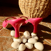 Sandales à talons hauts confortables pour femmes, à bout carré ouvert, à enfiler, talon aiguille tendance, chaussures pour femme pour soirée et rendez-vous
