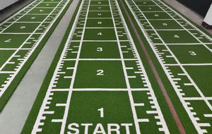 Gym Runway Pattern PP+PE <strong>Artificial</strong> <strong>Grass</strong> 20-50mm High Density Anti-Slip for Gateball Football Field Indoor Sports - Product Image 5