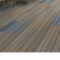 Ofis odası kolay kurulum PVC destek vinil kilim karo halı modern