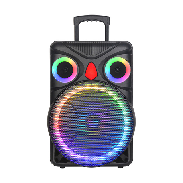 Redwingy NDR-B15 40W 15inch High Power DJ Party Audio Wireless Woofer Speaker LED Light Loud and Clear Party Trolley Speaker