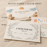 Biglietti d'Auguri Completamente Personalizzabili a Tema Assortito, Carte in Varie Forme e Colori con Carta Opaca Testurizzata per Regali e Auguri Quotidiani