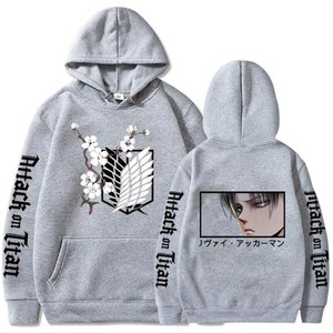 Anime popolari " L'attacco dei Giganti "   Felpa con cappuccio da donna, felpa stampata in stile street Harajuku manga - Product Image 4