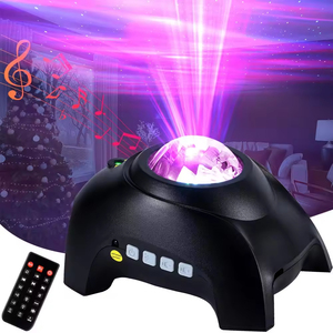 Projecteur d'étoiles Aurora Galaxy moderne à succès, veilleuse LED, haut-parleur sans fil, télécommande pour chambre à coucher, bruit blanc inclus - Product Image 1