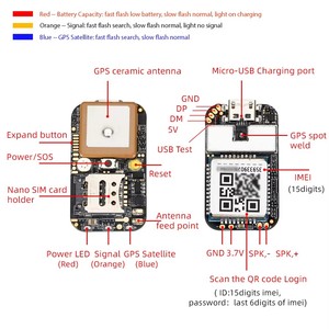 Module de suivi GPS Mini 2G+ 4G CAT-1 avec application mobile gratuite et prise en charge du protocole SOS - Product Image 4