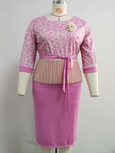 Styles OL tendance, ensemble deux pièces, robes grandes tailles pour femmes - Product Image 6