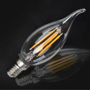 e12 dimmable ampoule Suppliers-Ampoule led longue durée de vie, lampe de bougie à filament led, e27 2, 4w, e14, E12 E14