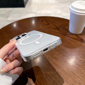 כיסוי טלפון נגד הצהבה, שקוף HD, נגד שריטות, מגנטי, עשוי PC קשיח טהור עבור אייפון 17 פרו, 16e, 16, 15, 14 פלוס, 13, <span class=keywords><strong>12</strong></span> פרו מקס - Product Image 4