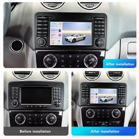 Autoradio Android 7 pouces pour Mercedes-Benz Classe R, montage sur tableau de bord, écran tactile capacitif IPS 1024x600, CarPlay sans fil, Android