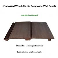 Panneau mural WPC moderne, écologique, extérieur, imperméable, composite bois-plastique, longueur et couleur personnalisées, 20x146mm