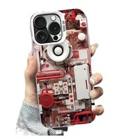 Coque de téléphone créative à motif de circuit imprimé mécanique, super cool, pour iPhone 16 15 14 13 12 11 Pro Max X Xr 7 8 Plus, coque antichoc