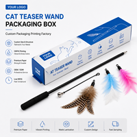 Scatola Rettangolare Lunga in Cartone Personalizzata per Giocattoli per Gatti, Dimensioni Personalizzate, Stampa UV, Scatola per Giocattoli per Animali Domestici, Produzione Diretta OEM/ODM