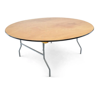 Table à manger ronde pliante de 200 cm, en contreplaqué de 18 mm, design moderne, meubles pour la maison