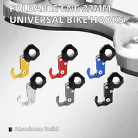 JBLAY Crochets de guidon avant pliables en aluminium pour moto, pièces CNC améliorées, universels 22MM