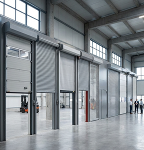 Fabrika Çıkışlı Yüksek Kaldırma Çelik Seksiyonel Endüstriyel Kapı Otomatik Rüzgar Geçirmez Modern Tasarım Orta Konumlu CE Sertifikalı Özel Üretim - Product Image 2