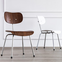 Chaise de salle à manger minimaliste nordique en bois massif pour la maison, les salons de thé, les cafés – Chaise de salle à manger multifonctionnelle et décontractée