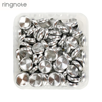 Disques en aluminium RINGNOTE de 18 mm (0,75 pouce), lot de 100 anneaux métalliques pour carnets et agendas à reliure disque
