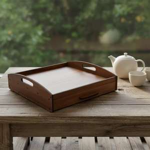 Boîte de rangement pour capsules de café en bois massif de style américain, support carré pour machine à café, taille et logo personnalisables, portable et réutilisable - Product Image 5