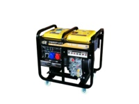 Générateur diesel portable triphasé Dongqing 8 kW 50 Hz 380/220 V Modèle DQ8GF-LE3 pour utilisation en extérieur sur chantier, sans refroidissement