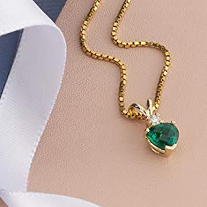 CAOSHI OEM-Colliers de haute qualité en forme de cœur avec pendentif plaqué or pour femmes - Product Image 3