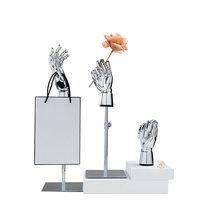 Vente en gros de gants réalistes de bijoux de mannequin chromés or et argent main de mannequin d'affichage