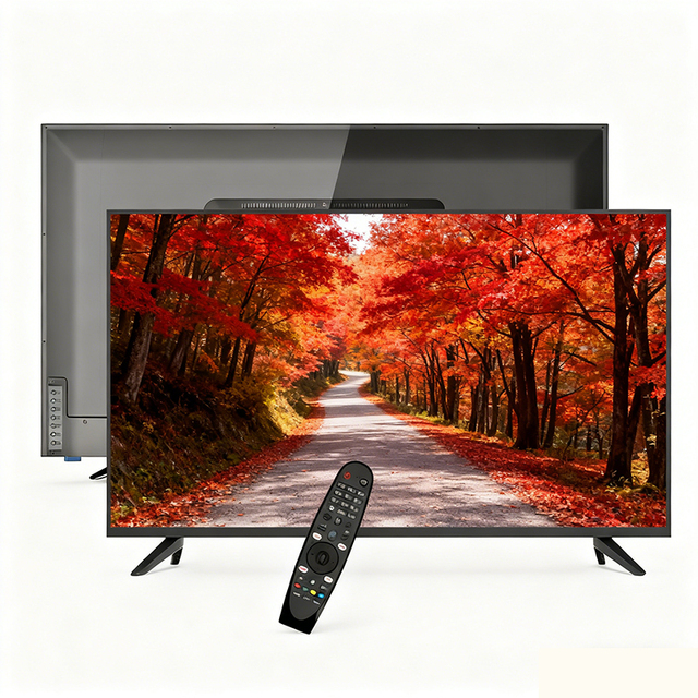 LED Smart Projection Hotel TV Set Factory Accept Custom OEM Android 4K Slim Frameless 32-100 Inch Mini Television Portable Telev