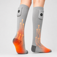 Chaussettes chauffantes électriques à batterie rechargeable contrôlées par application, 5000 mAh, pour le ski, la moto, la randonnée, équipement pour hommes et femmes