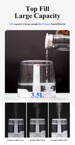 RUNAL 3L Kühler Nebel Luftbefeuchter Smart Ultraschall-Luftbefeuchter für Zuhause und Schlafzimmer - Product Image 2