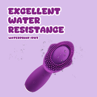 Vibromasseur point G pour adultes Dildo en silicone souple et étanche de qualité supérieure 10 modes de vibration Vibrateurs rose à bouton éclaté pour femmes