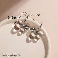 Boucles d'oreilles pendantes tendance en argent sterling 925 avec quartz clair plaqué platine, pierre précieuse à la mode