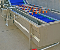 Spray-type bubbelreinigingsmachine voor het verwijderen van onzuiverheden in kreeften, zeevruchten, fruit, groenten, assemblagelijnen en het reinigen van garnalen.