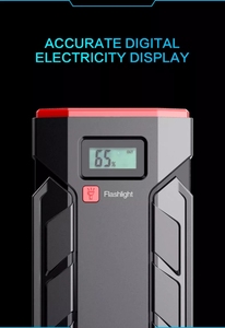 Démarreur de saut de voiture, Charge rapide, batterie externe, outil d'urgence multifonction avec lampe SOS, chargeur de batterie de voiture, 12V - Product Image 4