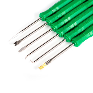 Weeks Soldering Aids 6-Piece Set TG-3000 PCB Repair Tools Stainless Steel Desoldering And Soldering Assistance - Product Image 3