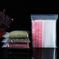 Sacs à bonbons en polyéthylène à fermeture éclair, 100 pièces, fermeture éclair, pour stockage de collations, sacs transparents refermables, poches à fermeture