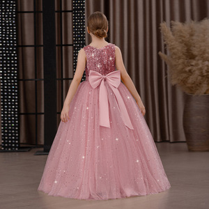 Robe longue de princesse en tulle pour filles, idéale pour mariage, spectacle de piano, scène, fête d'anniversaire ou déguisement - Product Image 5