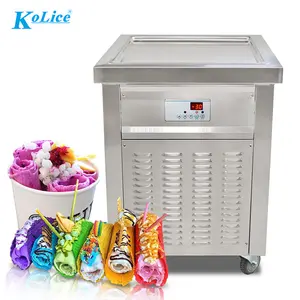 Ships from USA WH free delivery square flat pan rolled ice cream machine/fried ice cream machine/roll ice cream machine fry