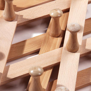 Creative Beech Wall Mounted Hanger Folding Wooden <strong>Coat</strong> <strong>Hook</strong> <strong>Rack</strong> - Product Image 2