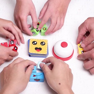 Vui tương tác giáo dục đồ chơi cha-con trò chơi trẻ em biểu hiện cặp cảm ứng câu đố với hộp thiếc mặt thay đổi khối đồ chơi - Product Image 5