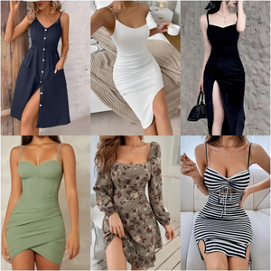 Assorted Women's Adults Summer Dresses Cheap Mixed <strong>Clothing</strong> Stock Lot Used Clothes <strong>Supplier</strong> Tops Polyester/Cotton China 7-Day - Product Image 5