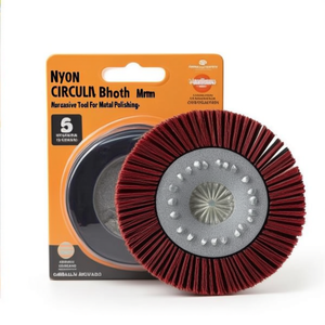 Disque abrasif en nylon avec tige de 6 mm pour meuleuse d'angle, polissage de l'acier inoxydable - Product Image 2