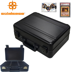 Tùy chỉnh-thực hiện tất cả các nhôm công cụ màu đen Trường hợp với 33 thẻ hiển thị ba lớp cho PSA Thẻ lưu trữ thẻ cứng mang theo trường hợp sản phẩm - Product Image 1