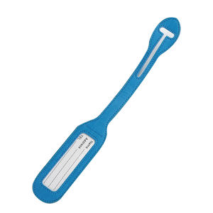 Étiquette de <span class=keywords><strong>bagage</strong></span> en cuir PU étiquettes d'identification de voyage flexibles <span class=keywords><strong>pour</strong></span> valise étiquette de nom souple à la mode - Product Image 1