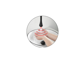 Robinet de lavabo moderne intelligent à capteur, en laiton, sans contact, à induction, pour eau froide et chaude, pour salle de bain