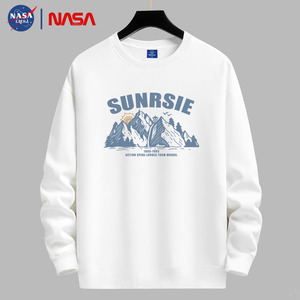 Setelan Sweatshirt Pria Kasual Sporty Bahan Campuran Katun Anti Kusut Kerah Bulat Tiga Garis Musim Semi Gugur Model Longgar - Product Image 4