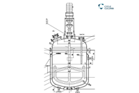 Cuve de réaction industrielle en acier au carbone haute résistance avec certification ASME pour usage industriel
