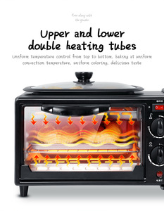 Grote Capaciteit Fabriek Directe Verkoop In Voorraad 3-In-1 Ontbijtstation Met Multifunctioneel Oven Koffiezetapparaat - Product Image 3